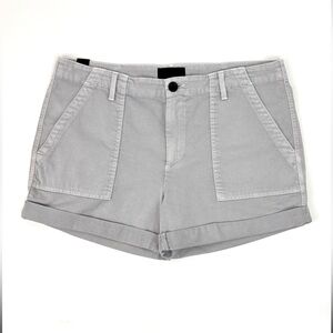 Vince Cotton Blend Patch Cargo Stone Wash Gray Shorts Size L/31